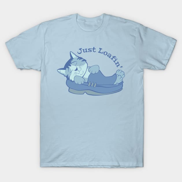 Just Loafin' Cat in Shoe T-Shirt by Sue Cervenka